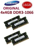 4x 4GB = 16GB KIT DDR3 1066 Mhz PC3-8500 SO-DIMM