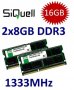 2x 8GB = 16GB KIT DDR3 RAM 1333 Mhz PC3-10600 SO-DIMM