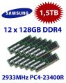 12x 128GB = 1536GB KIT DDR4 RAM 2933 Mhz PC4-23400 DIMM ECC REG