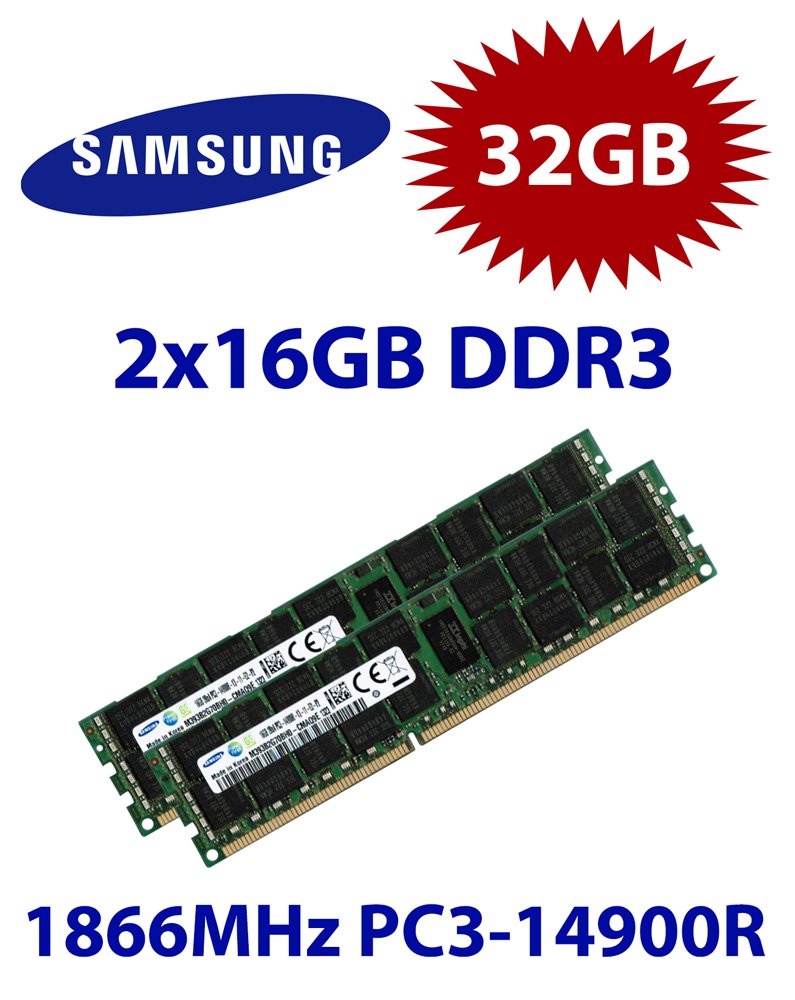 SAMSUNG DDR3 14900R 32GB REG ECC 16GB×2