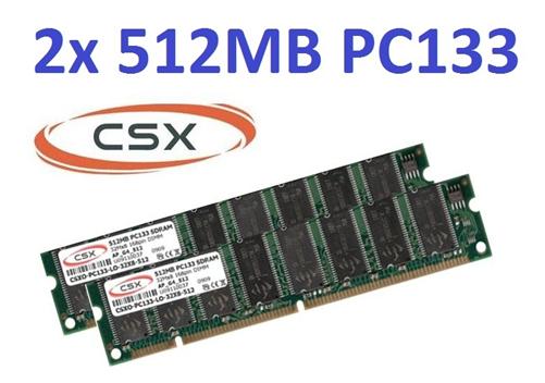 CSX 2x 512MB = 1GB KIT SDRAM 133MHz PC-133 DIMM [AP_G4_512] - Mac ...