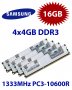 4x 4GB = 16GB KIT DDR3 RAM 1333 Mhz PC3-10600R ECC REG DIMM
