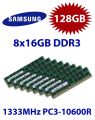 8x 16GB = 128GB KIT DDR3 RAM 1600 Mhz PC3-12800R ECC REG DIMM