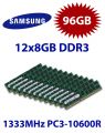 12x 8GB = 96GB KIT DDR3 RAM 1333 Mhz PC3-10600R ECC REG DIMM