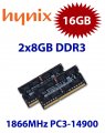 2x 8GB = 16GB KIT DDR3L RAM 1866 Mhz PC3-14900 SO-DIMM
