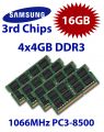 4 x 4GB = 16GB 1066MHz DDR3 SO-DIMM PC3-8500 SO-DIMM