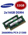 2x 16GB = 32GB KIT DDR4 RAM PC4-21300 2666MHz SO-DIMM