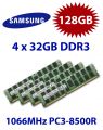 4x 32GB = 128GB KIT DDR3 RAM 1066 Mhz PC3-8500R ECC REG DIMM