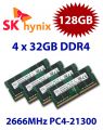4x 32GB = 128GB KIT DDR4 RAM PC4-21300 2666MHz SO-DIMM